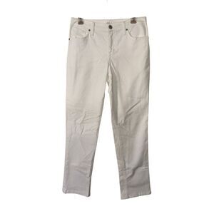 Style & Co Girlfriend Jeans White Midrise Curvy Fit Size 4